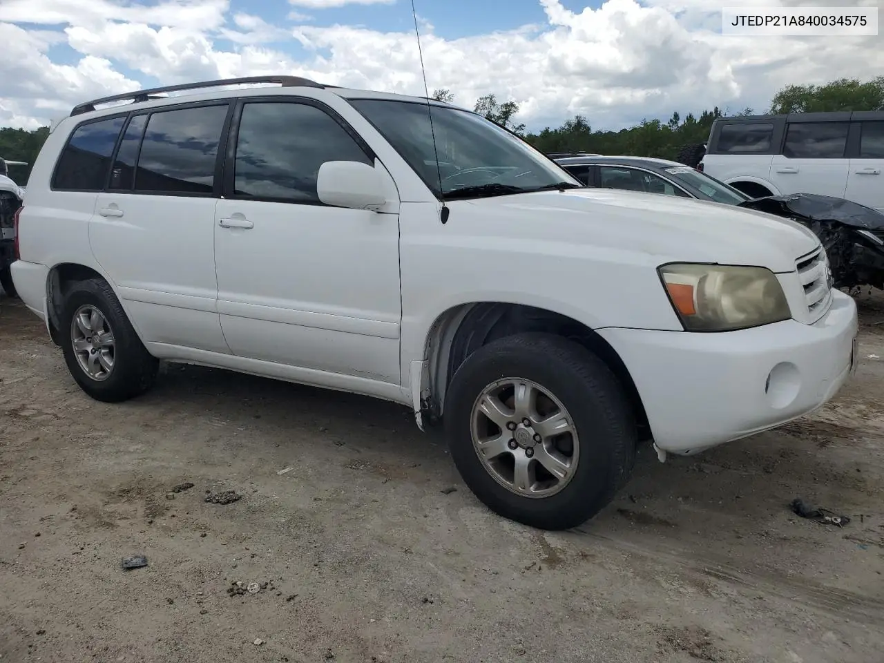 2004 Toyota Highlander Base VIN: JTEDP21A840034575 Lot: 56683275
