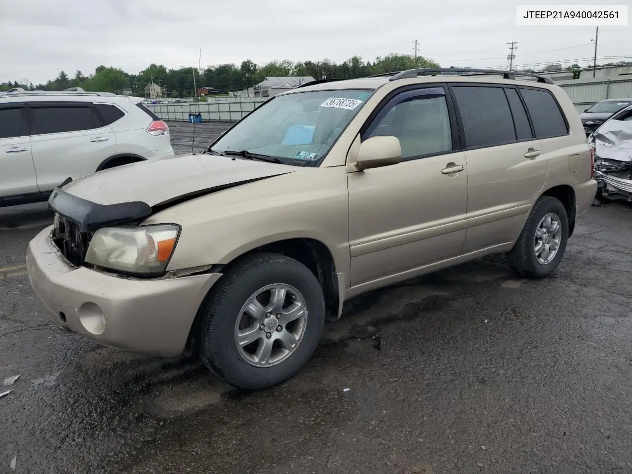 2004 Toyota Highlander VIN: JTEEP21A940042561 Lot: 56768735