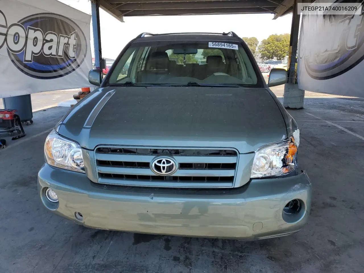 2004 Toyota Highlander Base VIN: JTEGP21A740016209 Lot: 56894165