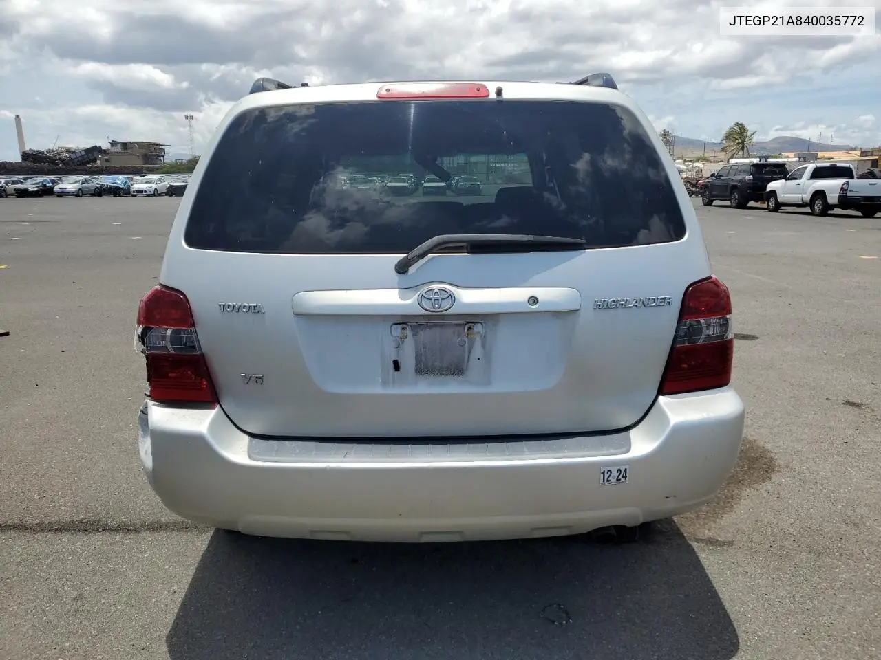 2004 Toyota Highlander Base VIN: JTEGP21A840035772 Lot: 61499755