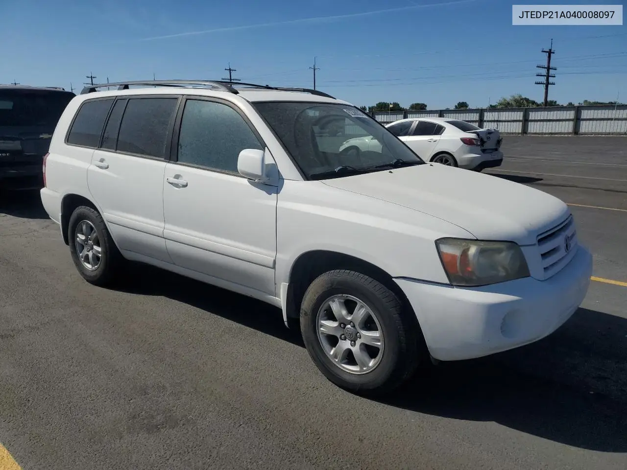 2004 Toyota Highlander Base VIN: JTEDP21A040008097 Lot: 62368825