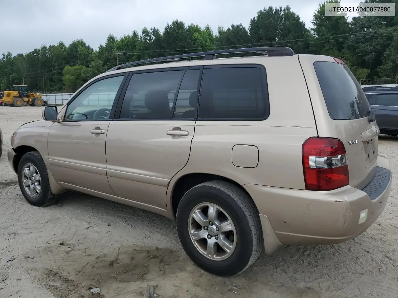 2004 Toyota Highlander VIN: JTEGD21A040077880 Lot: 62370005