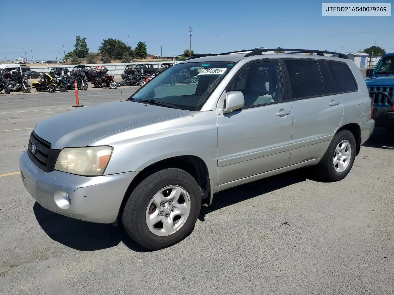 2004 Toyota Highlander VIN: JTEDD21A540079269 Lot: 63940985