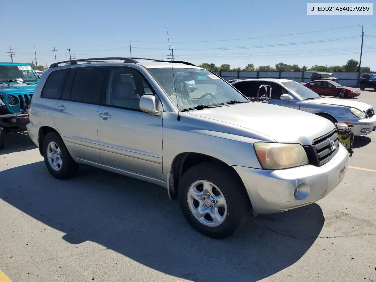 2004 Toyota Highlander VIN: JTEDD21A540079269 Lot: 63940985
