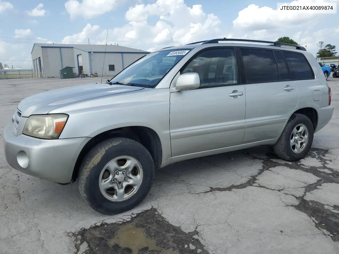 2004 Toyota Highlander VIN: JTEGD21AX40089874 Lot: 65365685