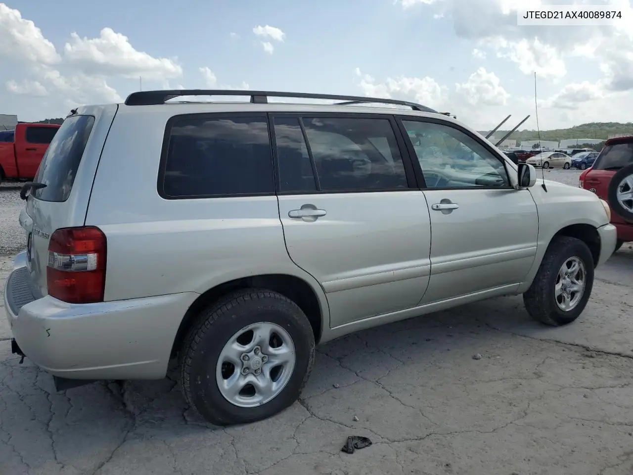 2004 Toyota Highlander VIN: JTEGD21AX40089874 Lot: 65365685