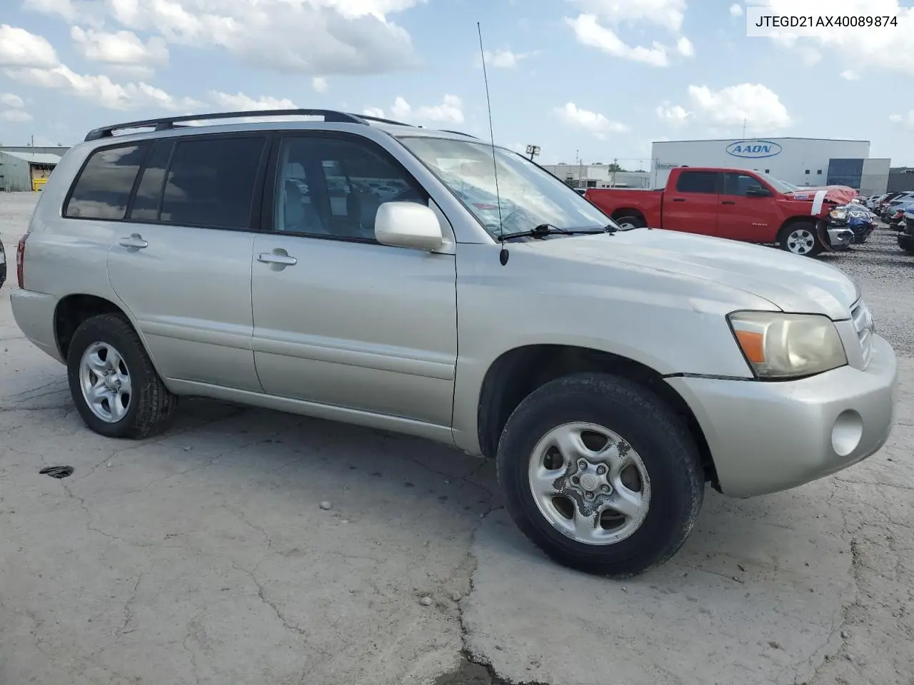2004 Toyota Highlander VIN: JTEGD21AX40089874 Lot: 65365685