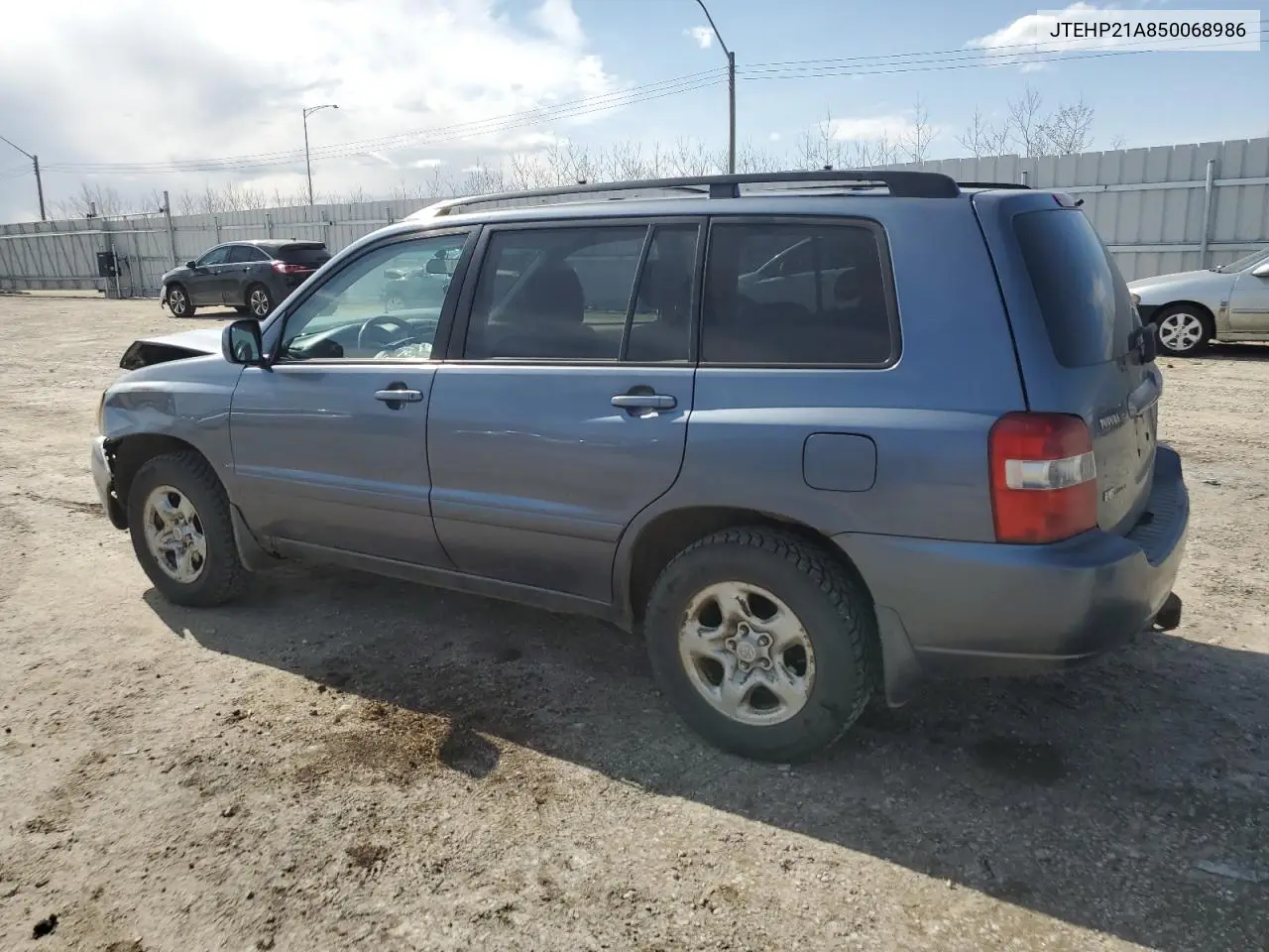 2005 Toyota Highlander Limited VIN: JTEHP21A850068986 Lot: 53082195