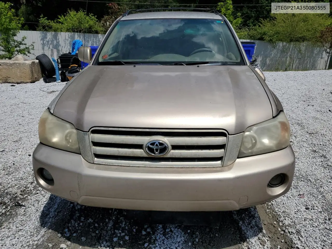 2005 Toyota Highlander Limited VIN: JTEGP21A350080555 Lot: 56661025
