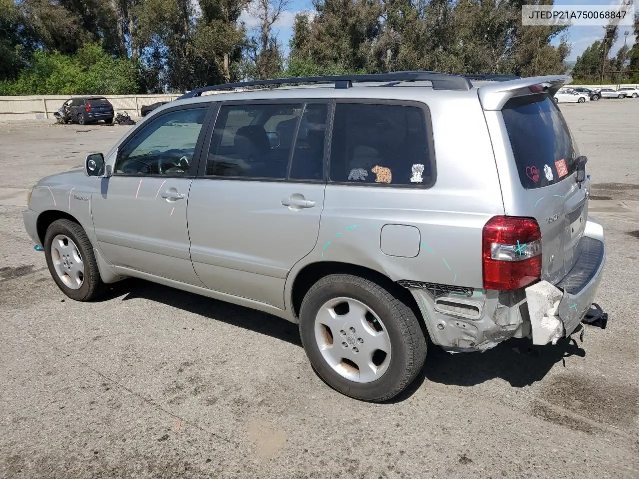 2005 Toyota Highlander Limited VIN: JTEDP21A750068847 Lot: 56764475