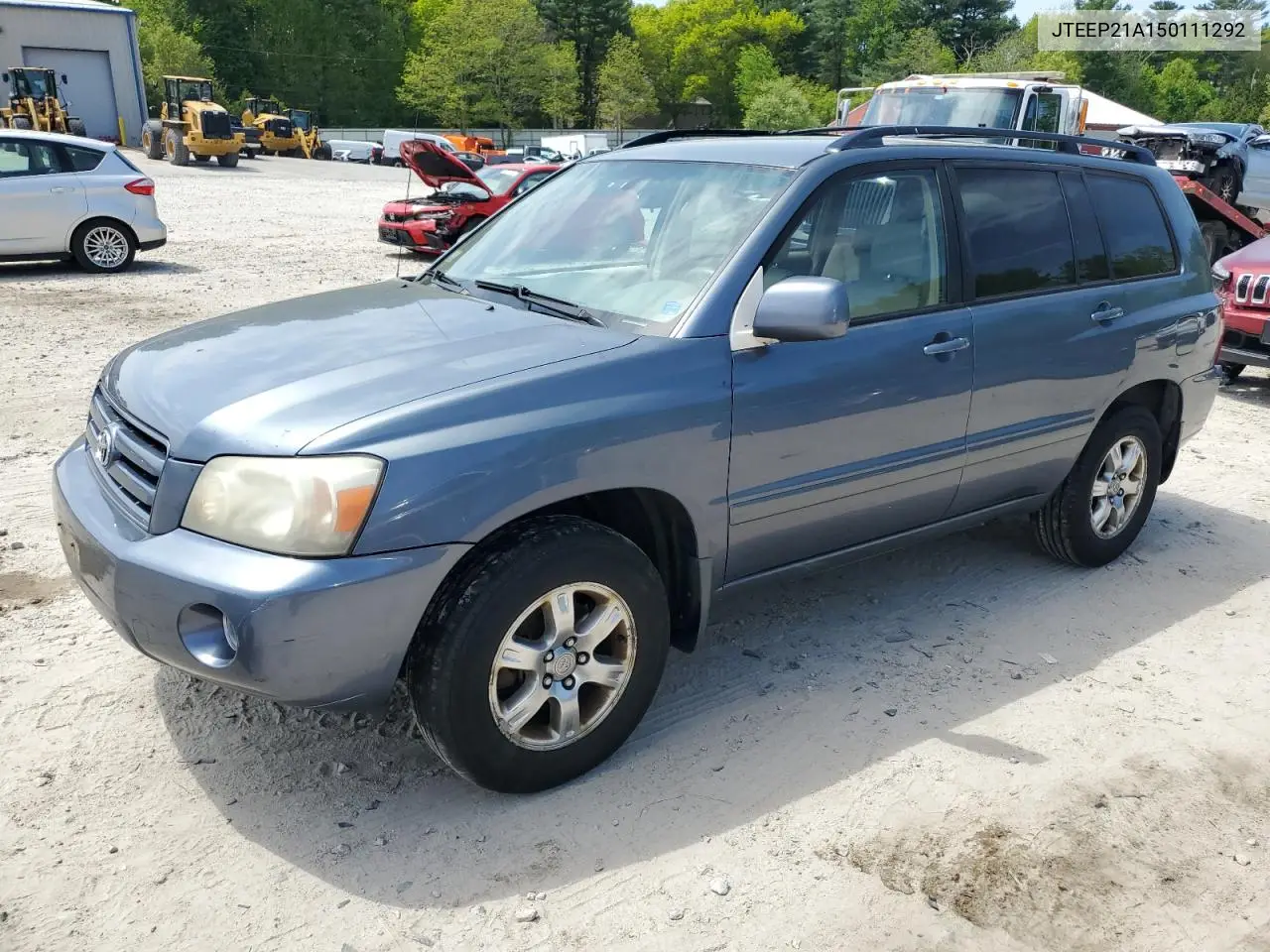 2005 Toyota Highlander Limited VIN: JTEEP21A150111292 Lot: 56893675