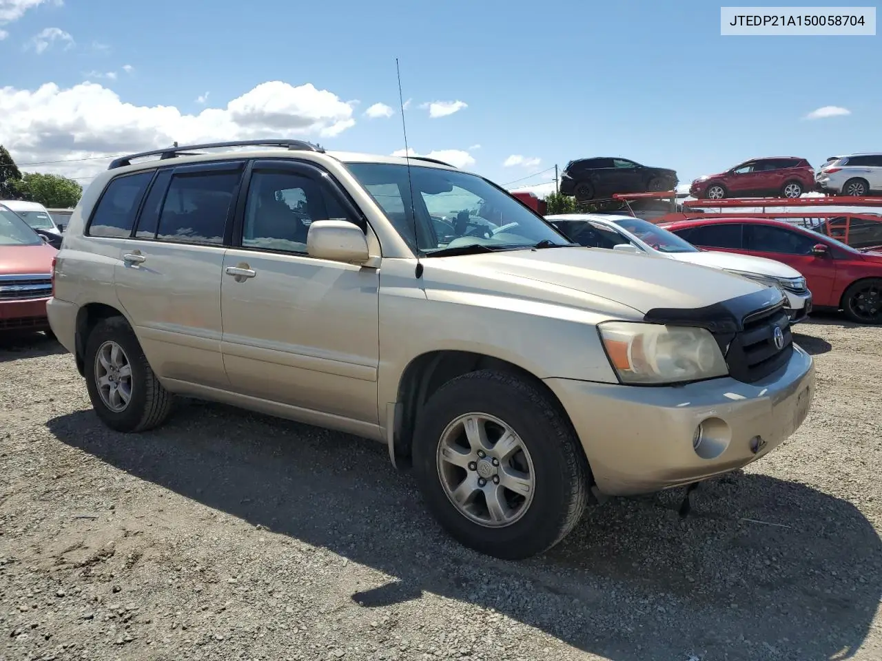 2005 Toyota Highlander Limited VIN: JTEDP21A150058704 Lot: 56957355