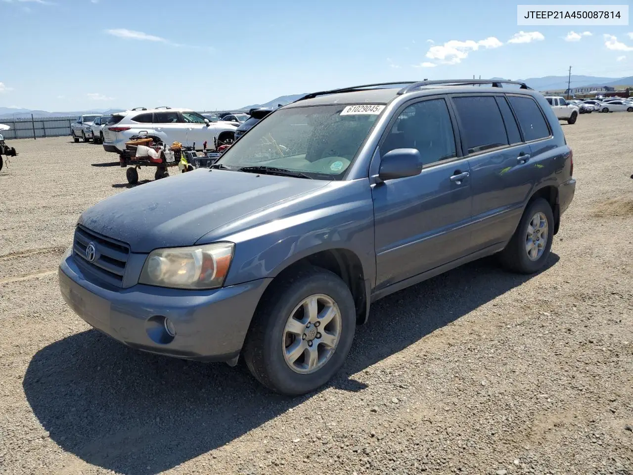 2005 Toyota Highlander Limited VIN: JTEEP21A450087814 Lot: 61029045