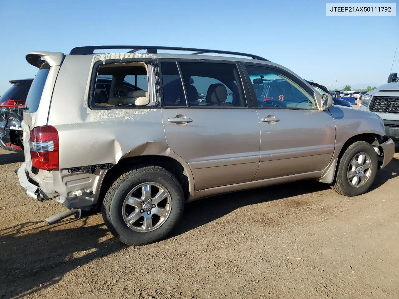2005 Toyota Highlander Limited VIN: JTEEP21AX50111792 Lot: 61469855
