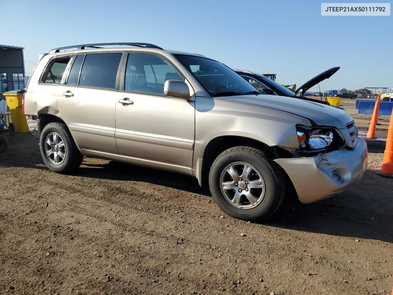 2005 Toyota Highlander Limited VIN: JTEEP21AX50111792 Lot: 61469855