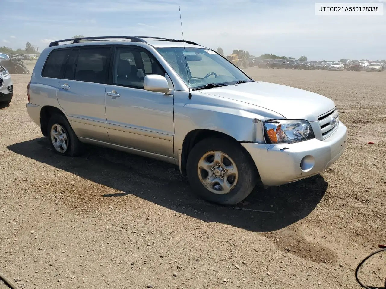 2005 Toyota Highlander VIN: JTEGD21A550128338 Lot: 61557155