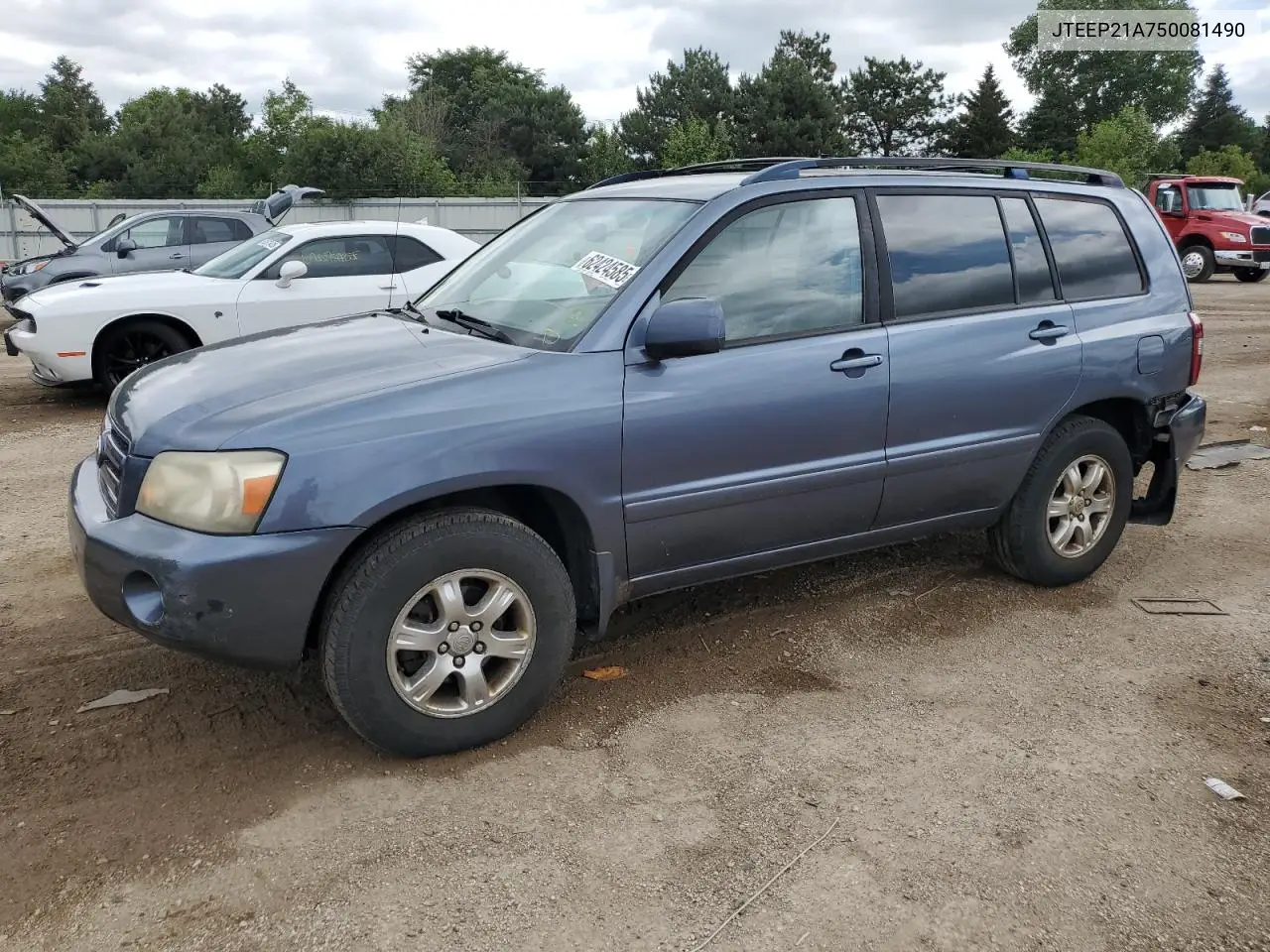 2005 Toyota Highlander Limited VIN: JTEEP21A750081490 Lot: 62424585