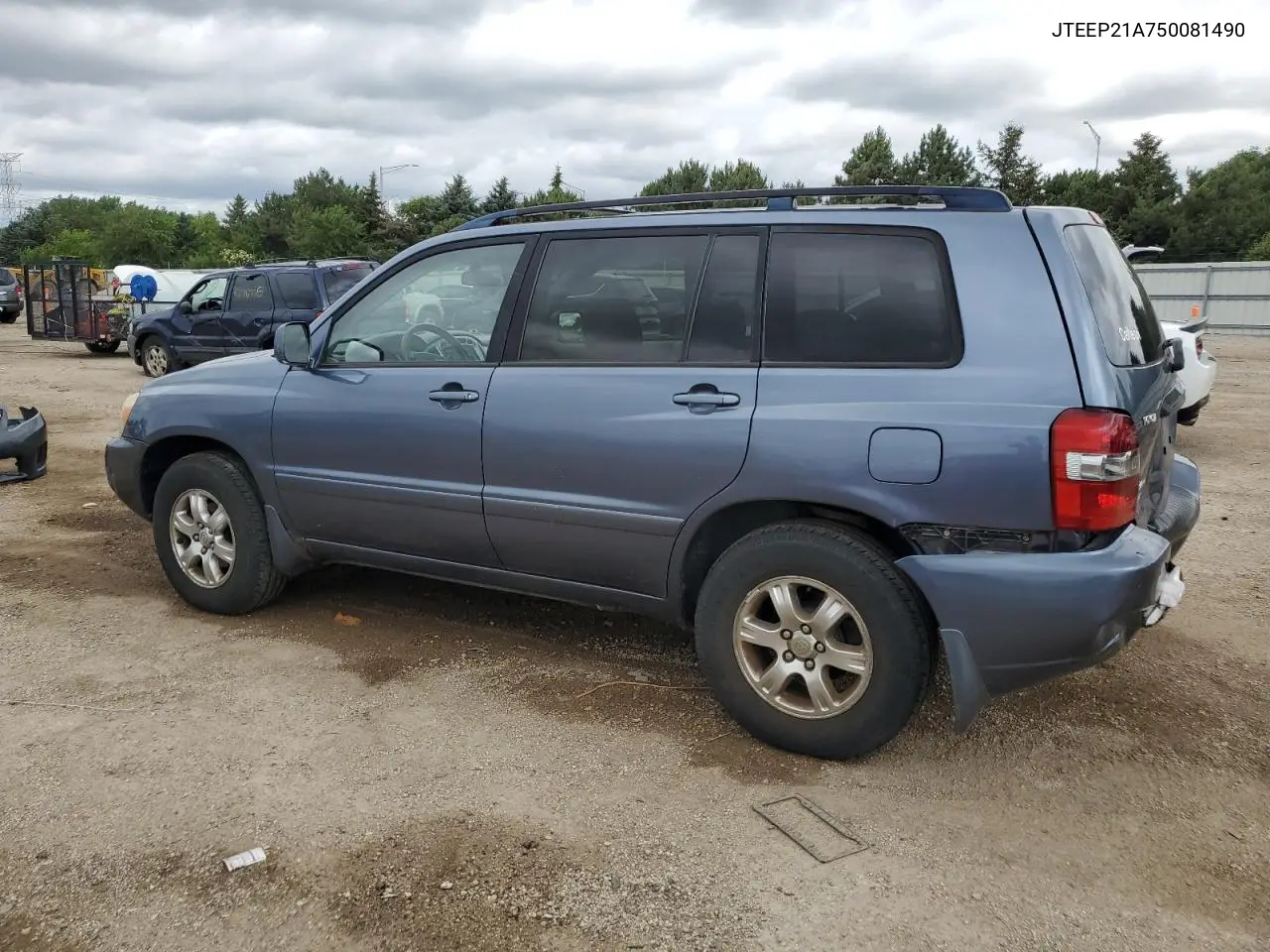 2005 Toyota Highlander Limited VIN: JTEEP21A750081490 Lot: 62424585