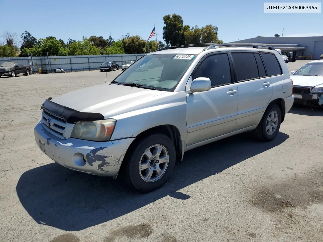 2005 Toyota Highlander Limited VIN: JTEGP21A350063965 Lot: 62515145