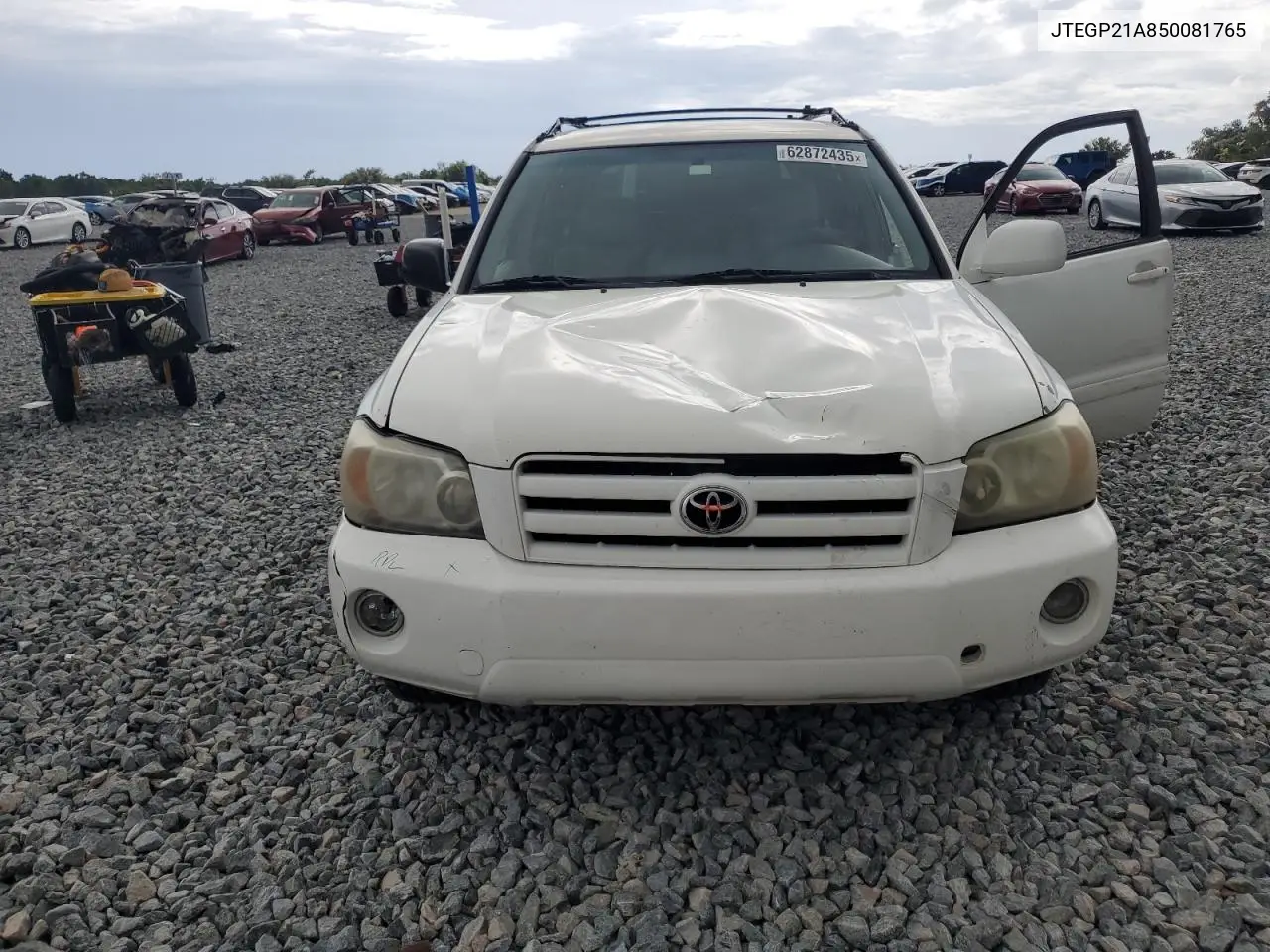 2005 Toyota Highlander Limited VIN: JTEGP21A850081765 Lot: 62872435