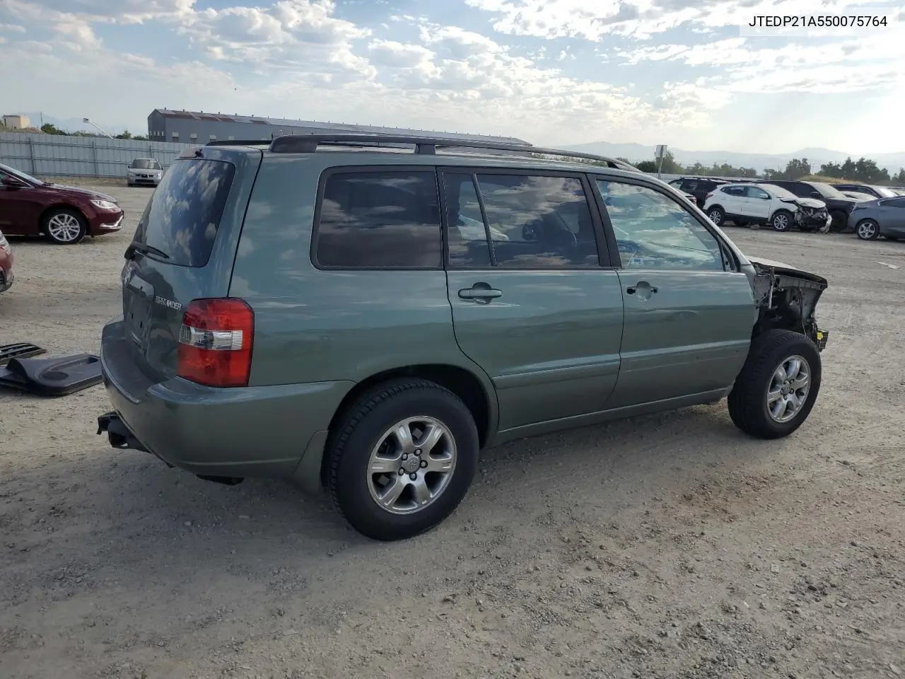 2005 Toyota Highlander Limited VIN: JTEDP21A550075764 Lot: 63050105