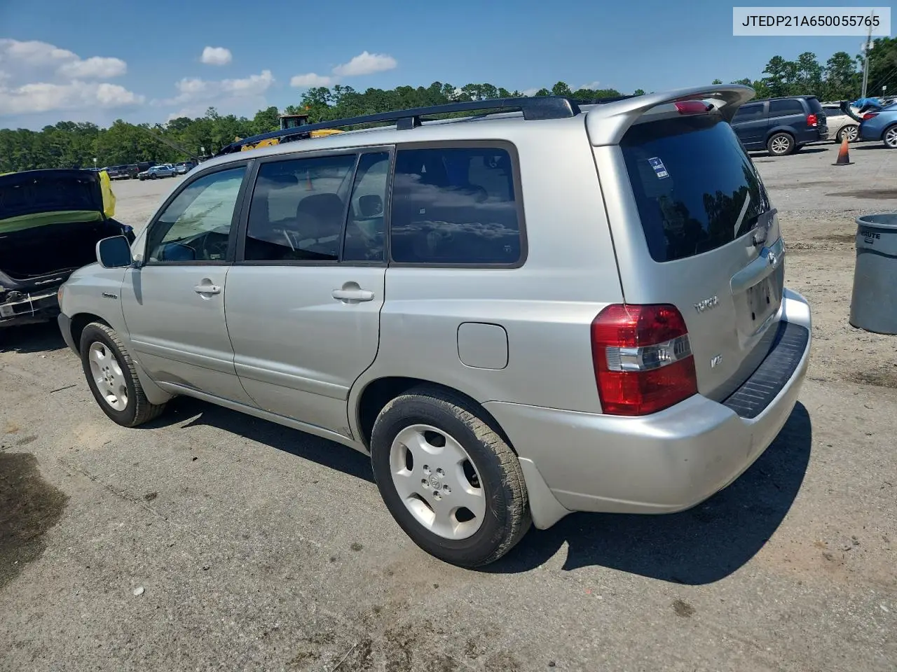 2005 Toyota Highlander Limited VIN: JTEDP21A650055765 Lot: 63287195