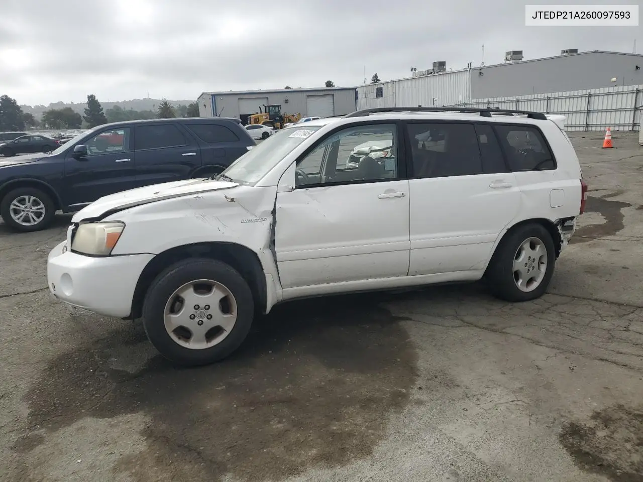 2006 Toyota Highlander Limited VIN: JTEDP21A260097593 Lot: 53171945