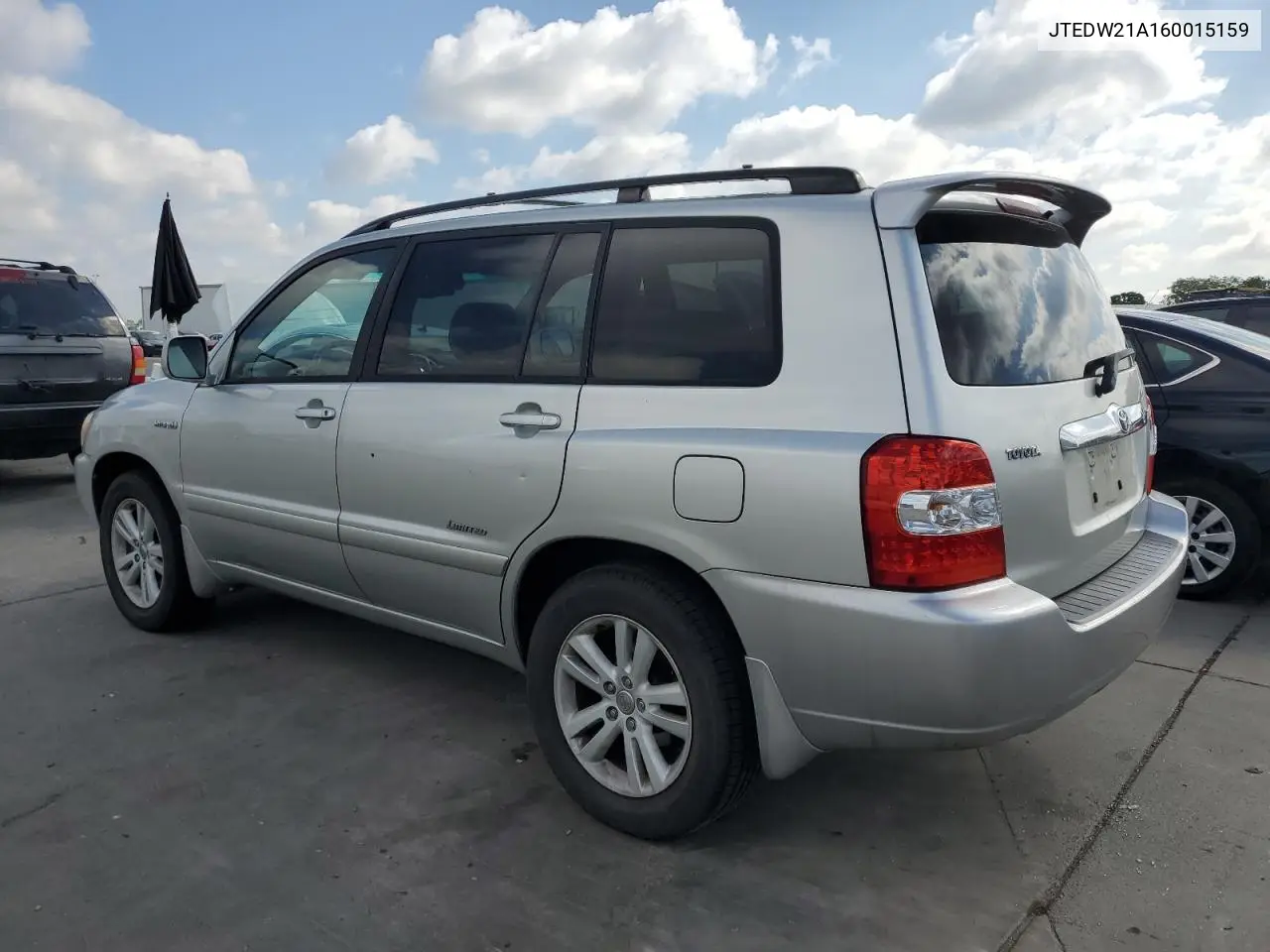 2006 Toyota Highlander Hybrid VIN: JTEDW21A160015159 Lot: 54799095