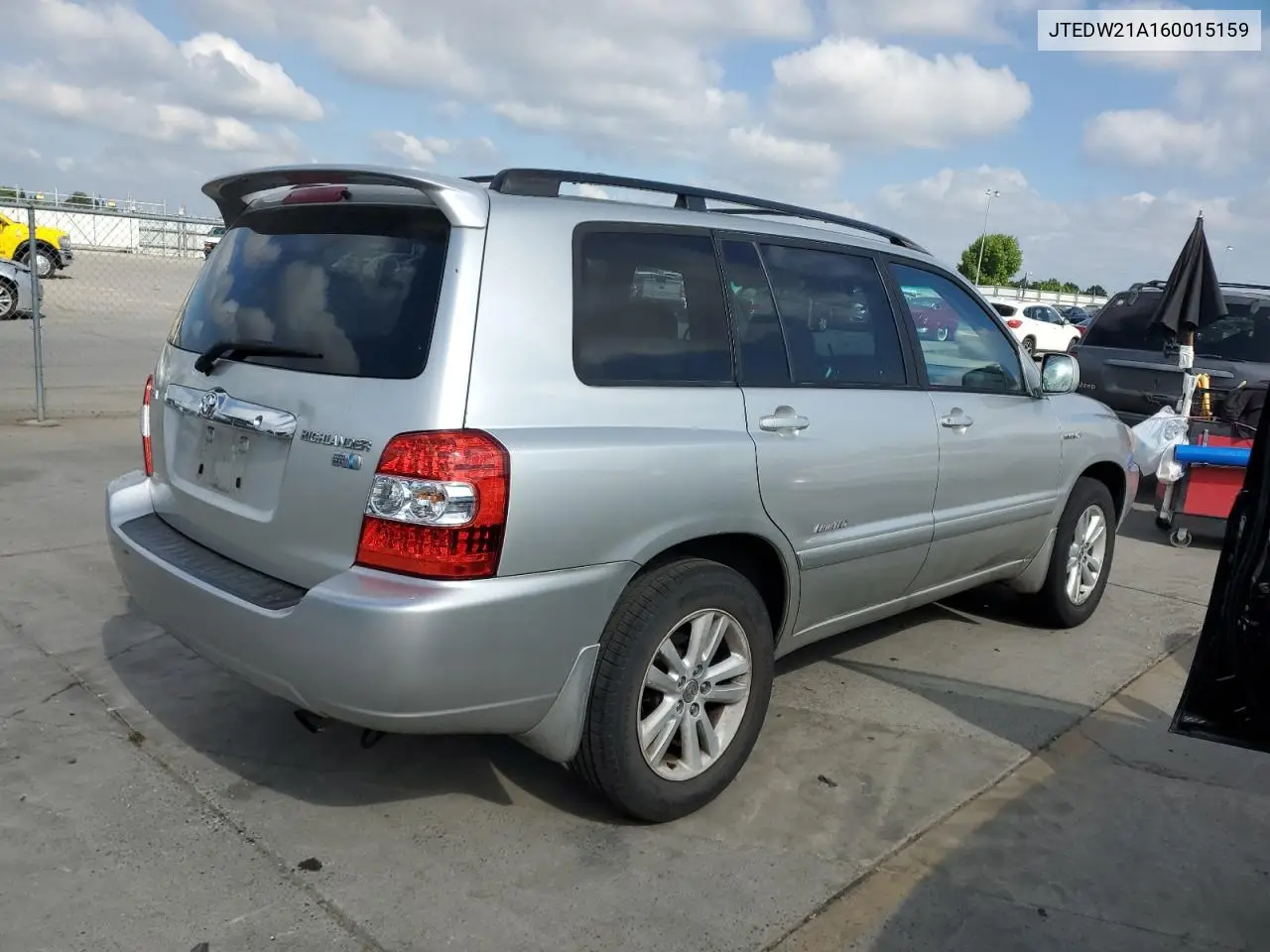 2006 Toyota Highlander Hybrid VIN: JTEDW21A160015159 Lot: 54799095