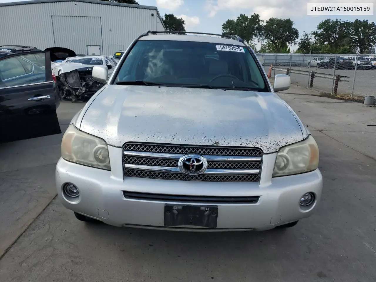 2006 Toyota Highlander Hybrid VIN: JTEDW21A160015159 Lot: 54799095