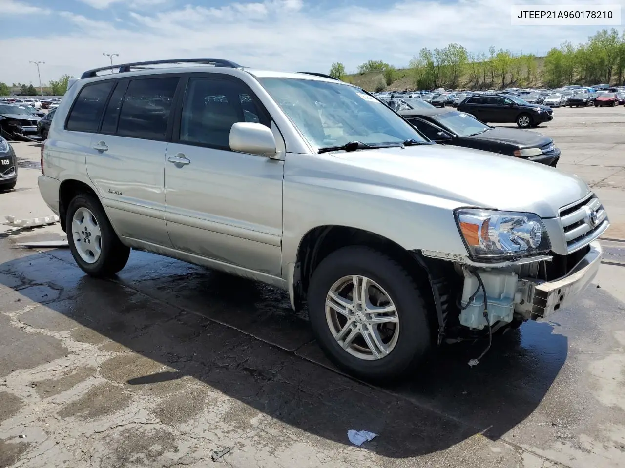 2006 Toyota Highlander Limited VIN: JTEEP21A960178210 Lot: 56394415