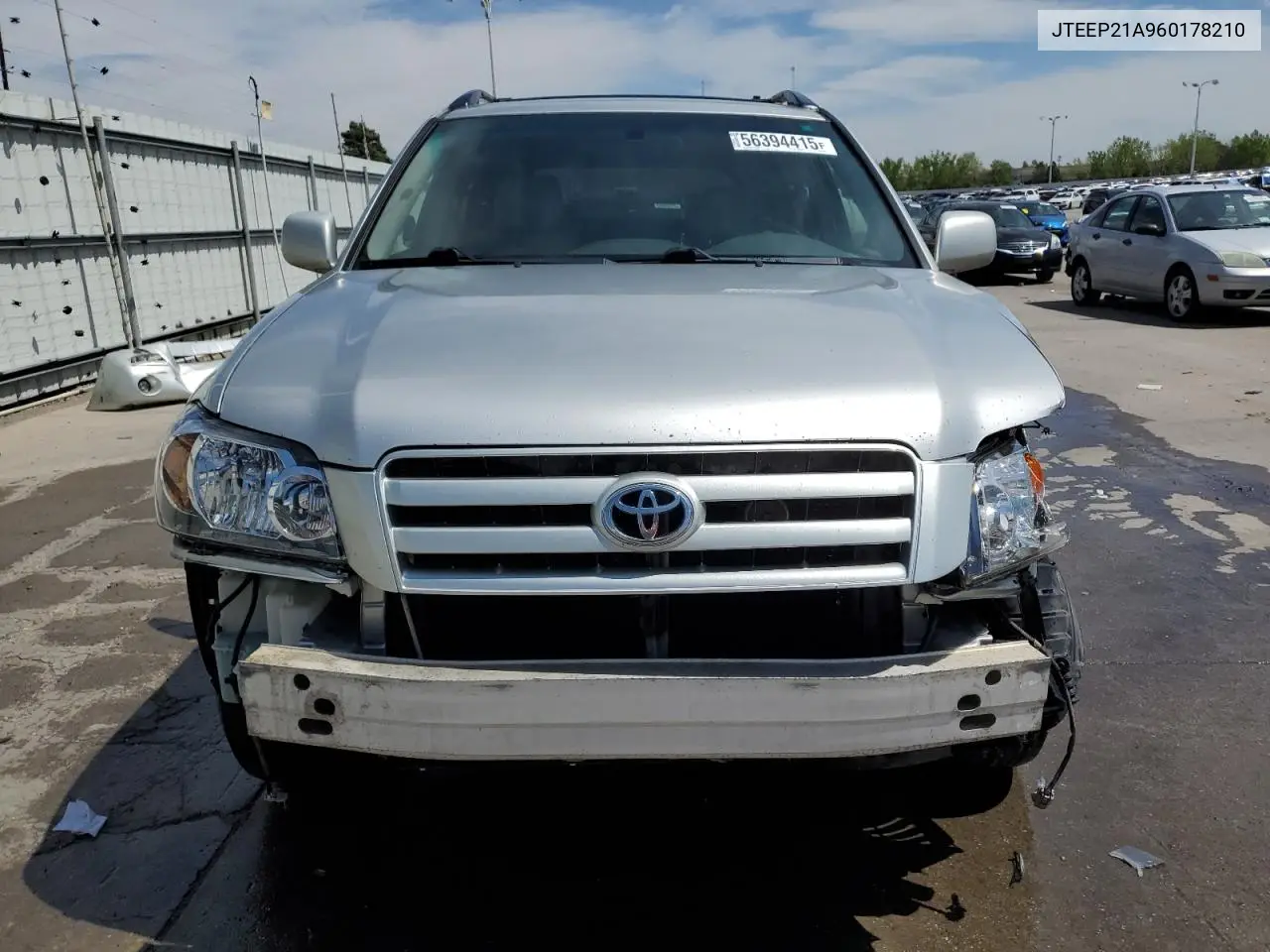 2006 Toyota Highlander Limited VIN: JTEEP21A960178210 Lot: 56394415