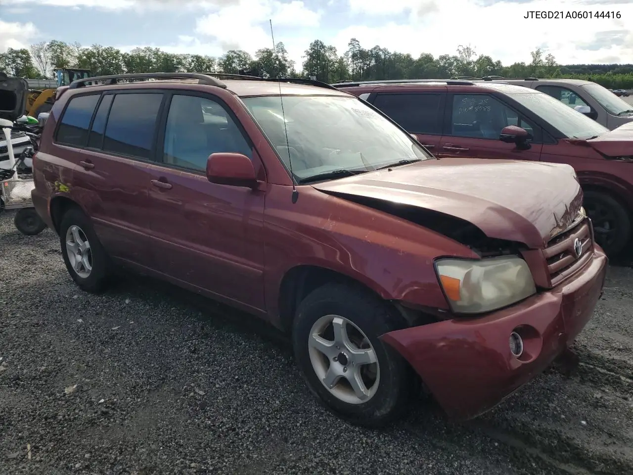 2006 Toyota Highlander VIN: JTEGD21A060144416 Lot: 56636345