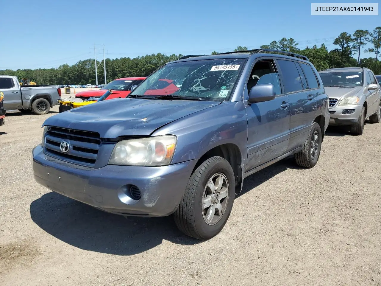 2006 Toyota Highlander Limited VIN: JTEEP21AX60141943 Lot: 56745155