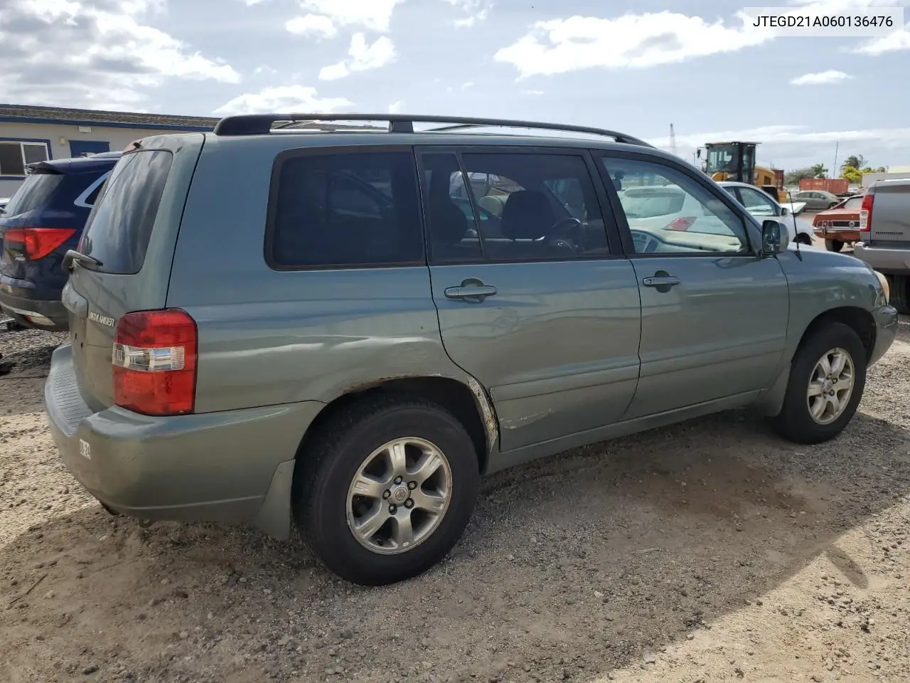 2006 Toyota Highlander VIN: JTEGD21A060136476 Lot: 57163795