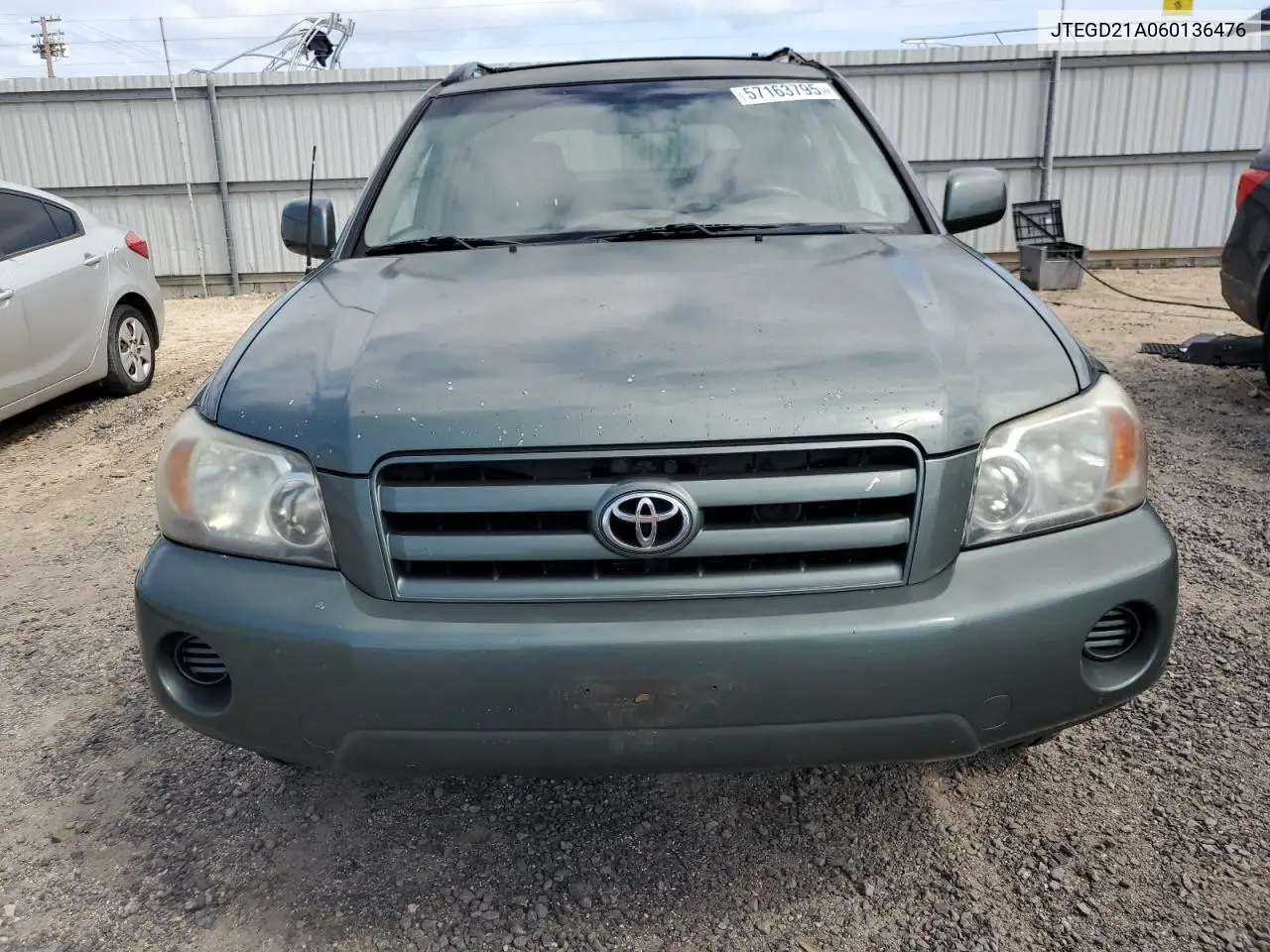 2006 Toyota Highlander VIN: JTEGD21A060136476 Lot: 57163795