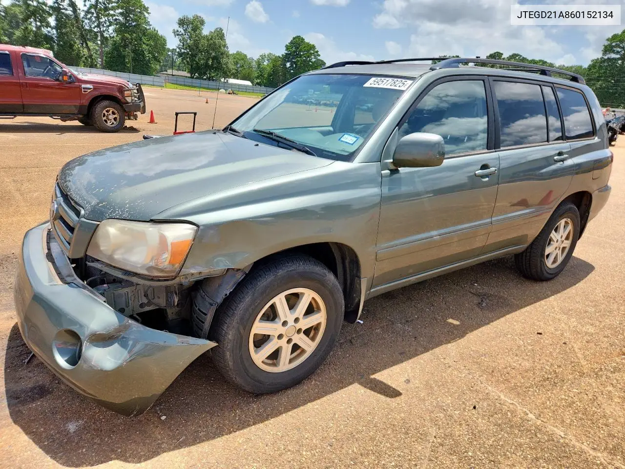 2006 Toyota Highlander VIN: JTEGD21A860152134 Lot: 59517825
