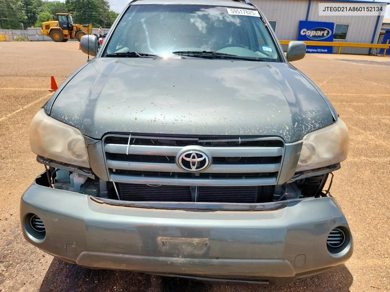 2006 Toyota Highlander VIN: JTEGD21A860152134 Lot: 59517825