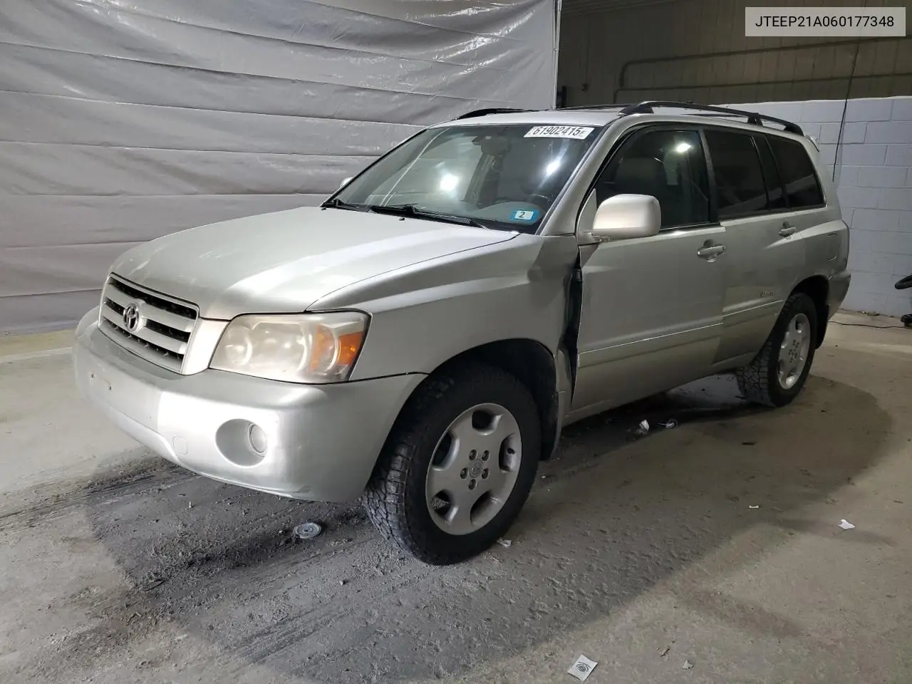 2006 Toyota Highlander Limited VIN: JTEEP21A060177348 Lot: 61902415
