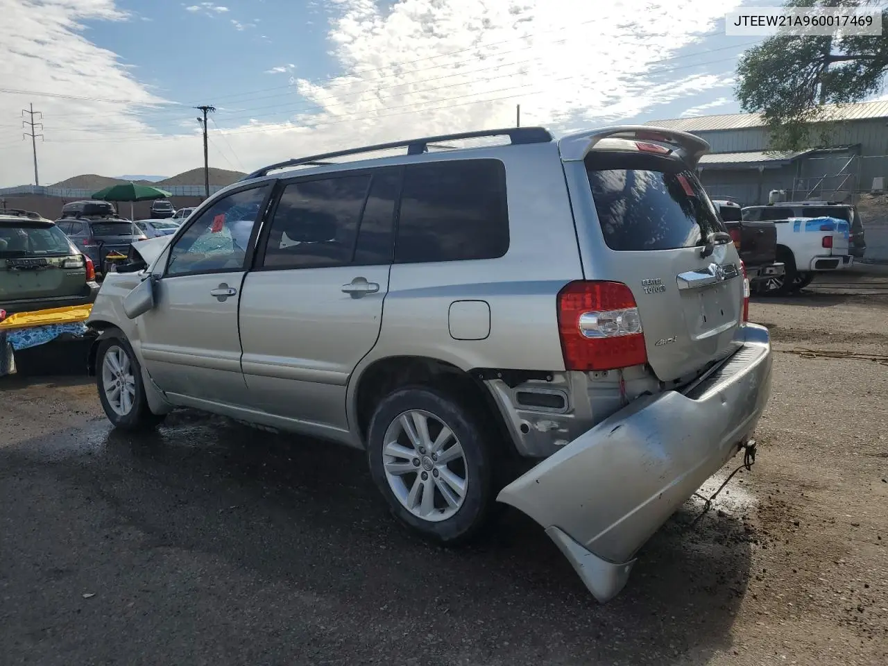 2006 Toyota Highlander Hybrid VIN: JTEEW21A960017469 Lot: 62015355