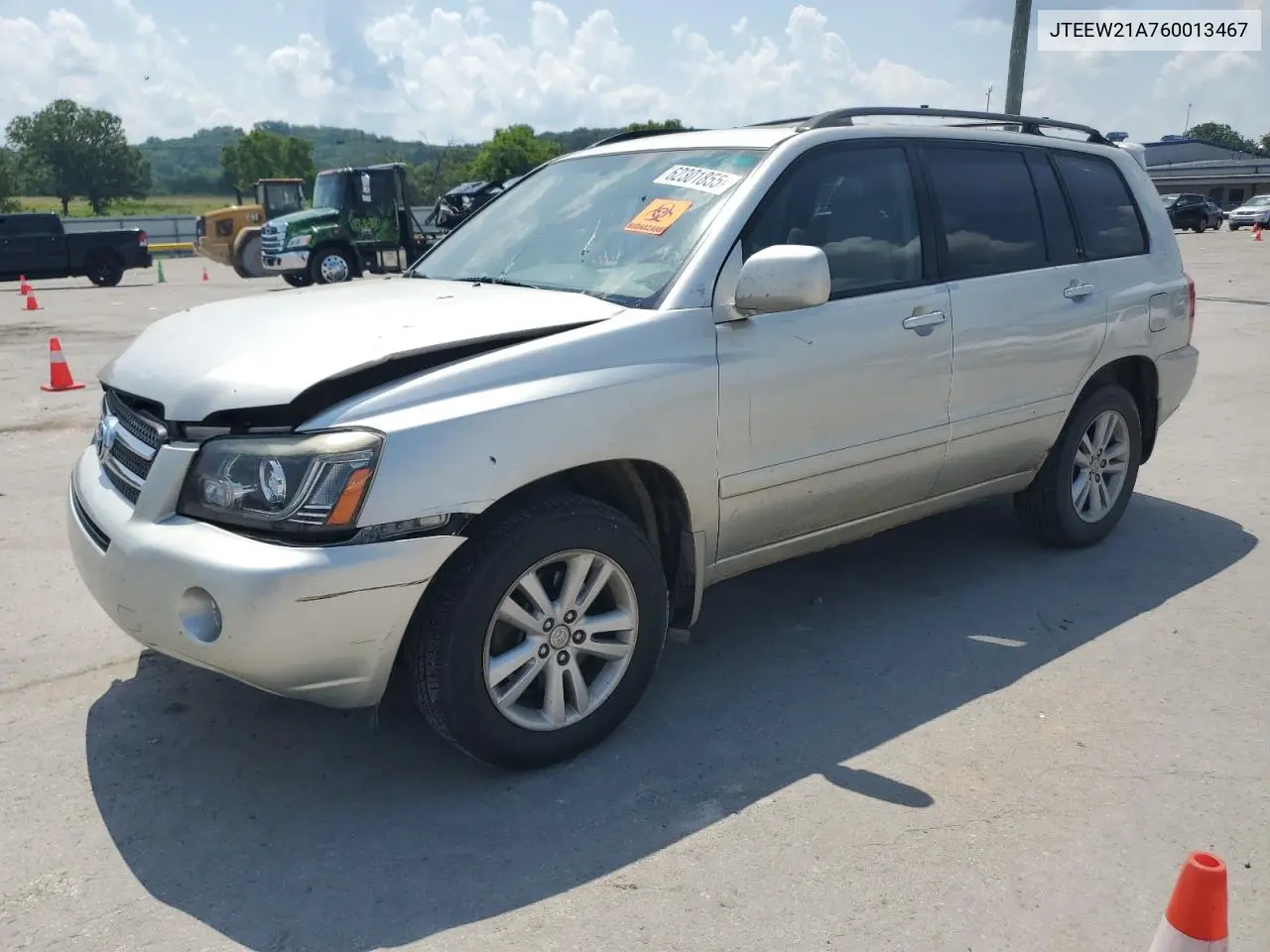 2006 Toyota Highlander Hybrid VIN: JTEEW21A760013467 Lot: 62301855