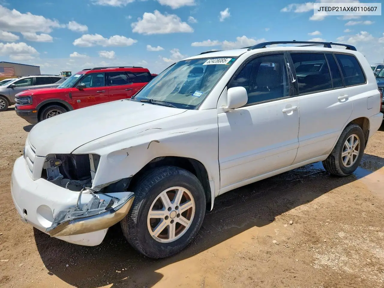 2006 Toyota Highlander Limited VIN: JTEDP21AX60110607 Lot: 62428085