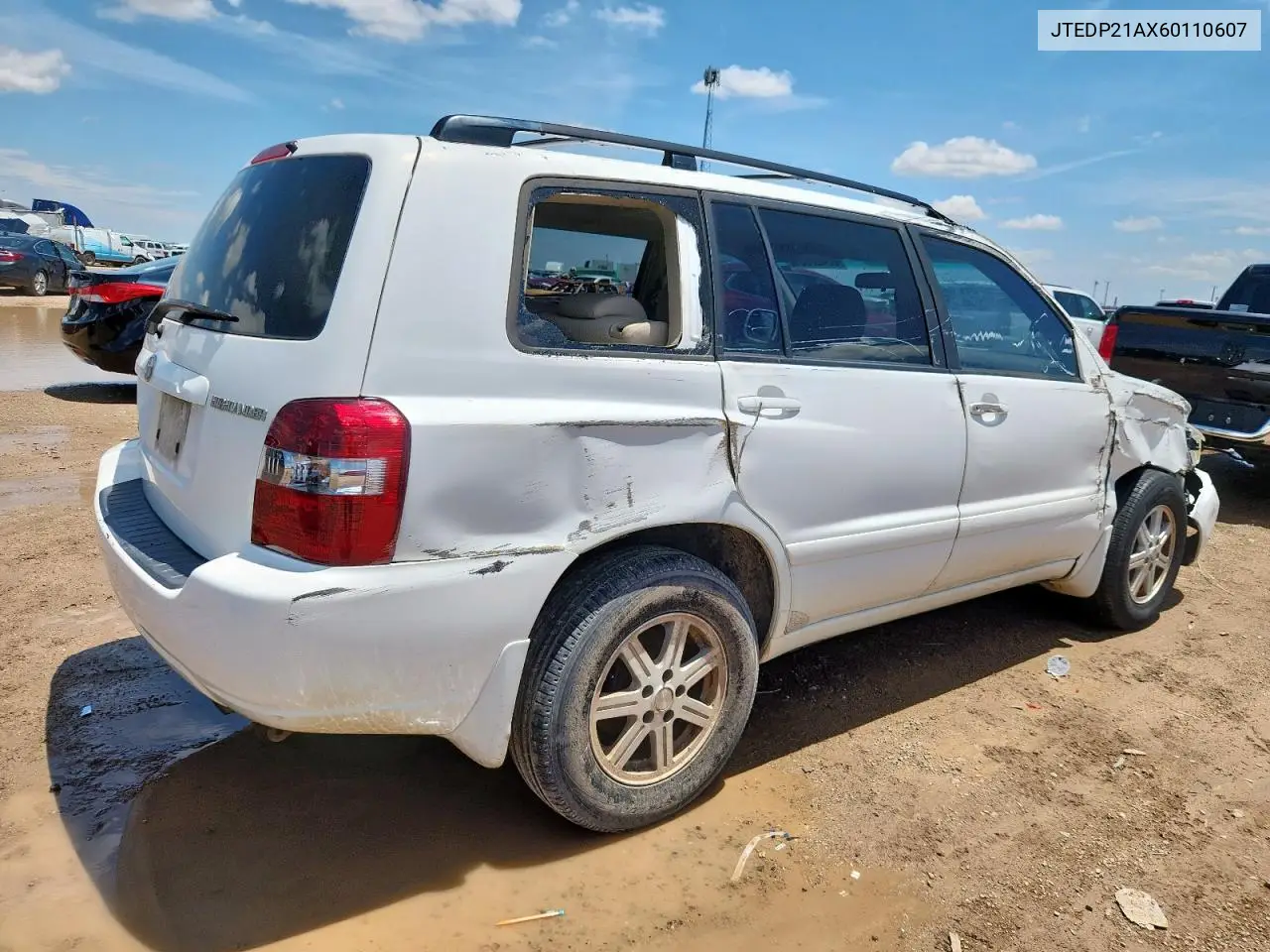 2006 Toyota Highlander Limited VIN: JTEDP21AX60110607 Lot: 62428085