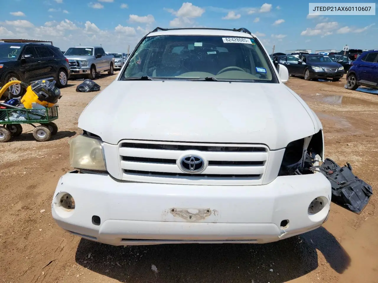 2006 Toyota Highlander Limited VIN: JTEDP21AX60110607 Lot: 62428085