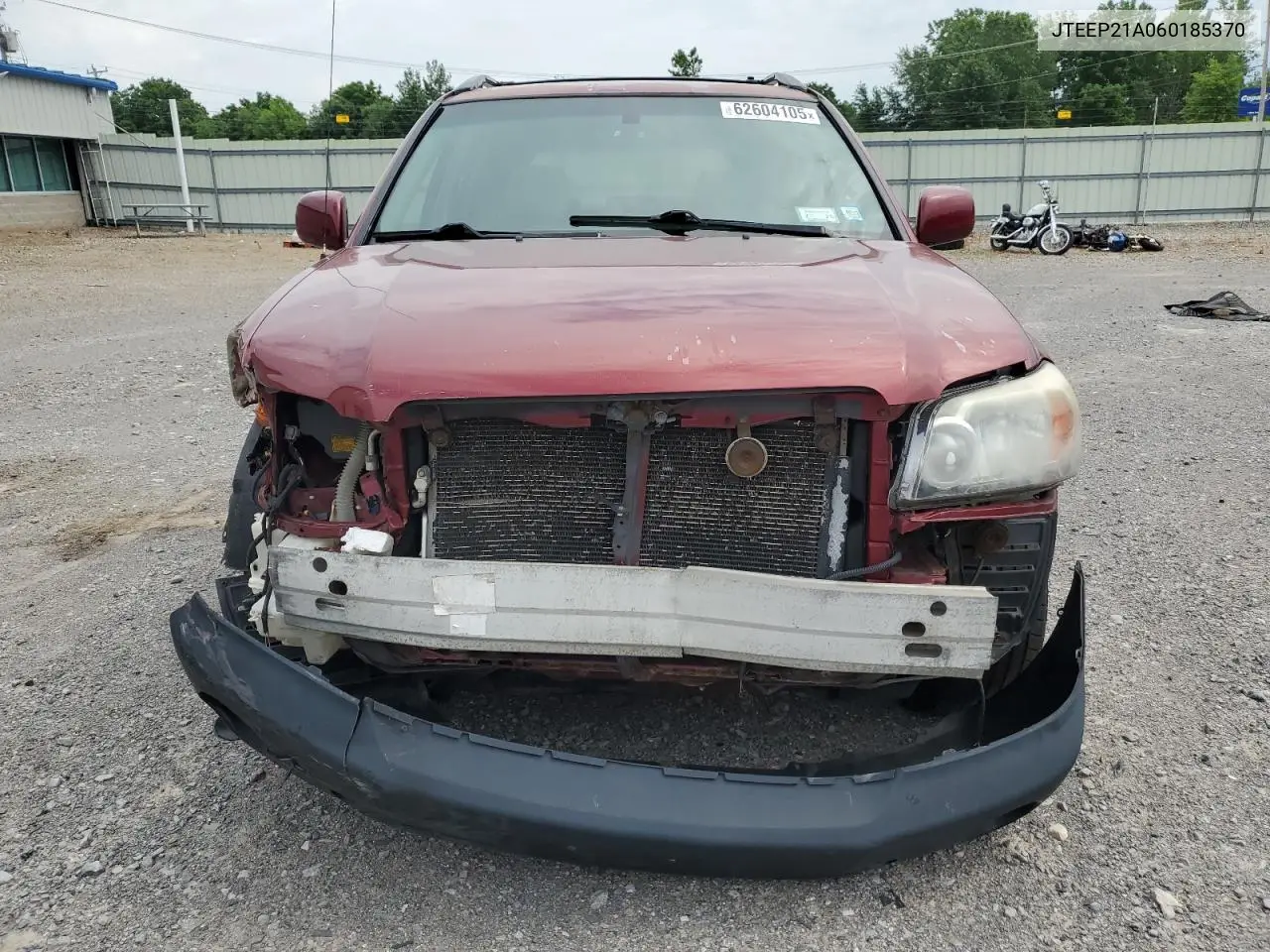 2006 Toyota Highlander Limited VIN: JTEEP21A060185370 Lot: 62604105