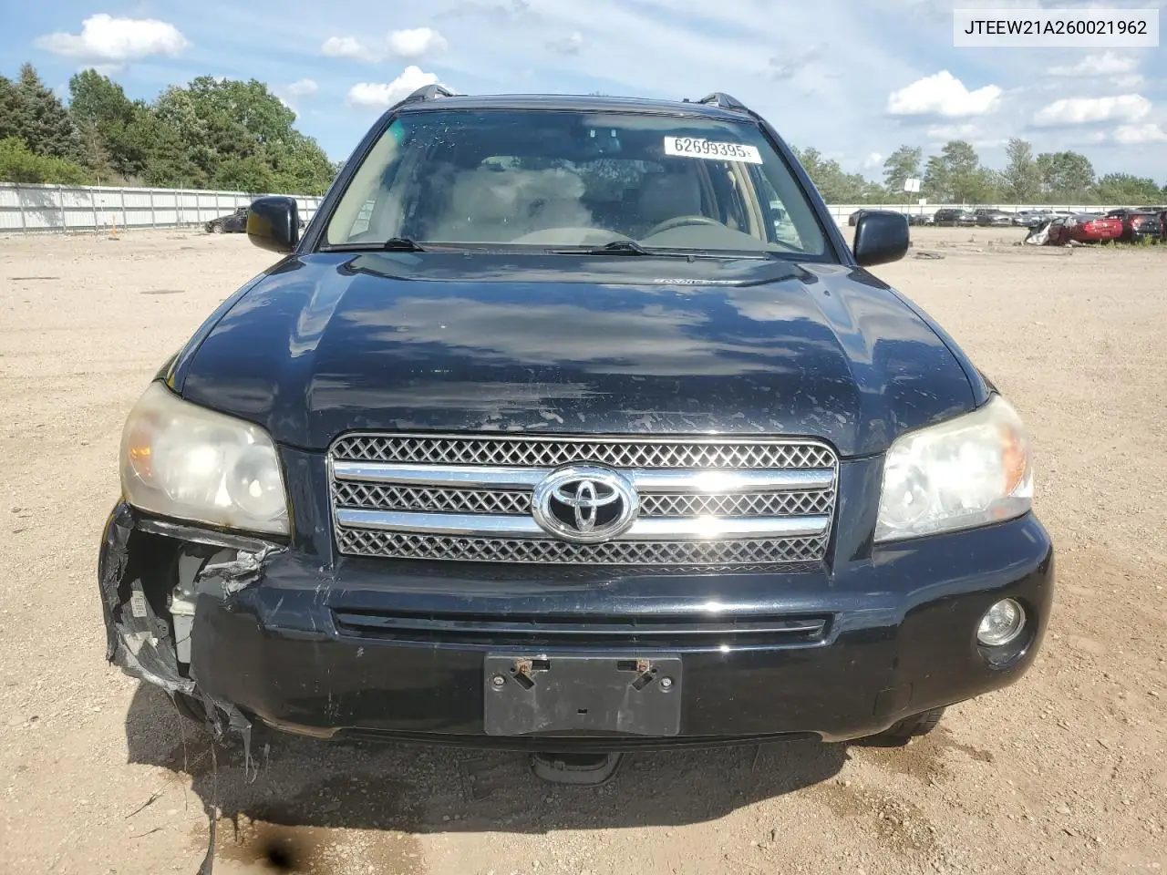 2006 Toyota Highlander Hybrid VIN: JTEEW21A260021962 Lot: 62699395