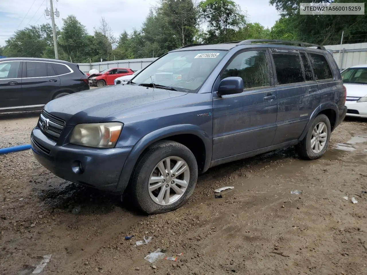 2006 Toyota Highlander Hybrid VIN: JTEDW21A560015259 Lot: 62756265
