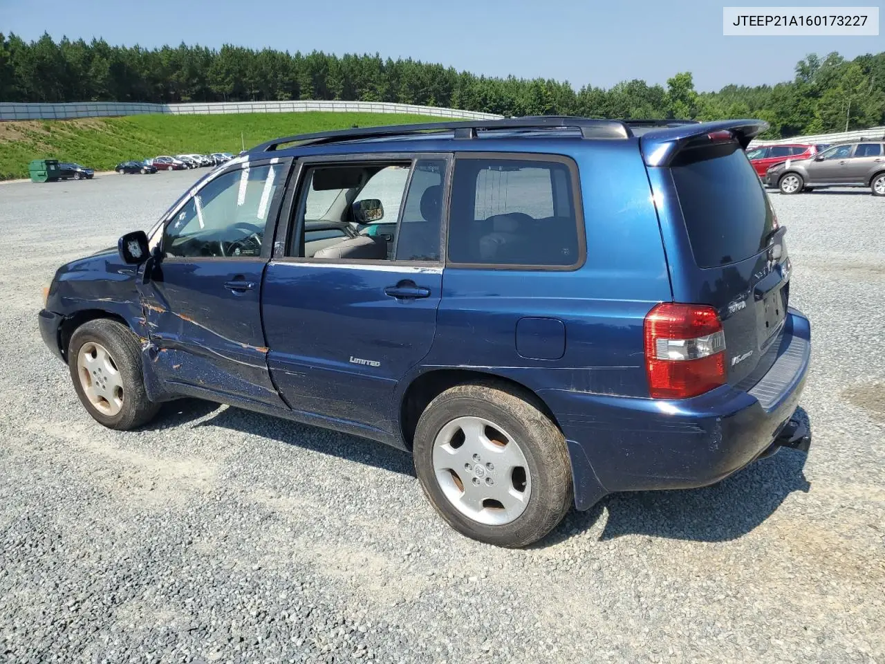 2006 Toyota Highlander Limited VIN: JTEEP21A160173227 Lot: 63135145