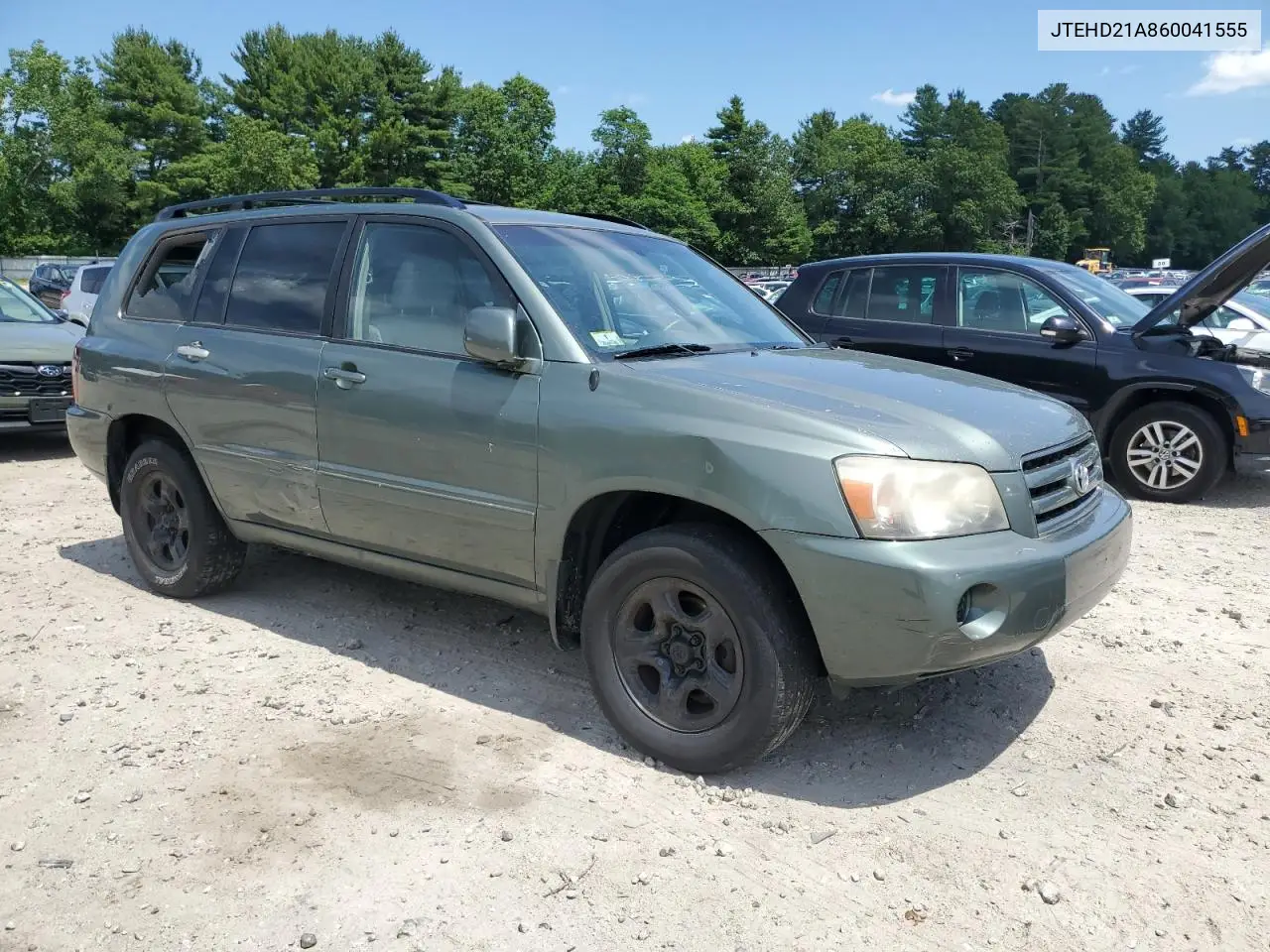 2006 Toyota Highlander VIN: JTEHD21A860041555 Lot: 63231365