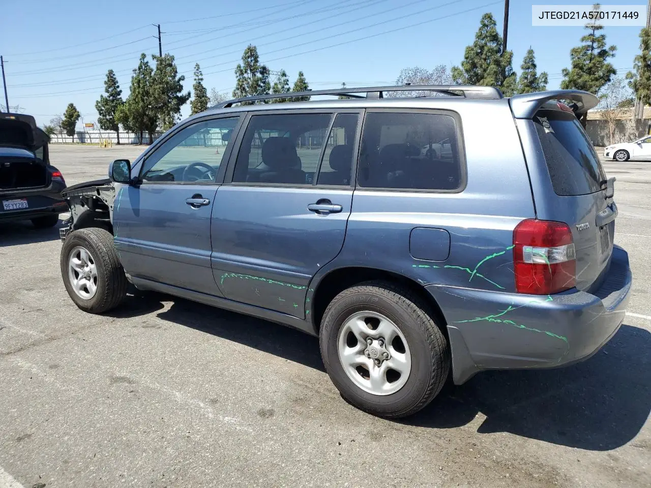 2007 Toyota Highlander VIN: JTEGD21A570171449 Lot: 56560085